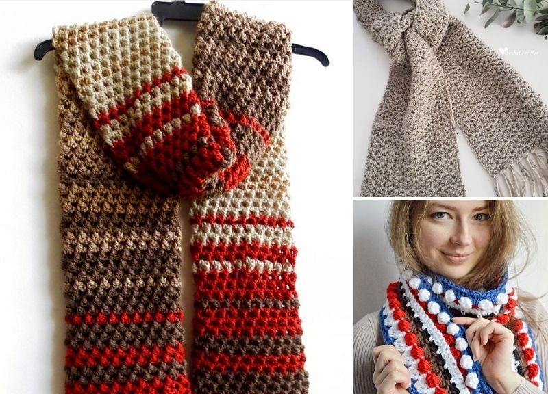 trendy crochet scarf patterns