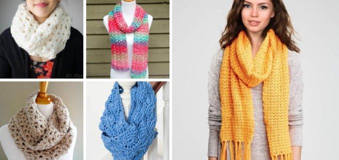 trendy crochet scarf patterns