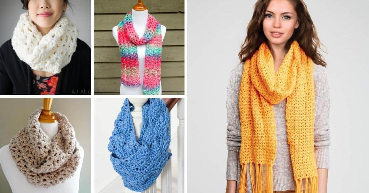 trendy crochet scarf patterns