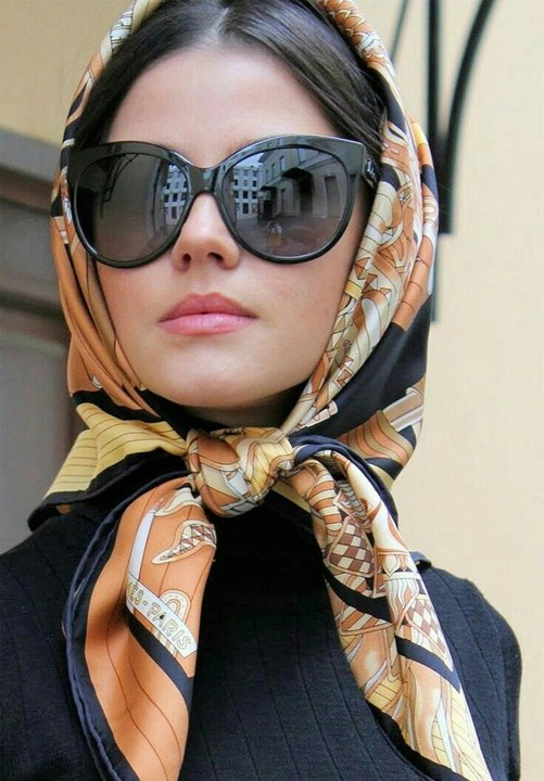 scarf on head