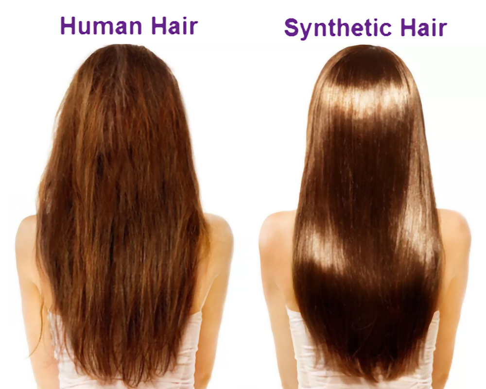 synthetic vs human hair wig