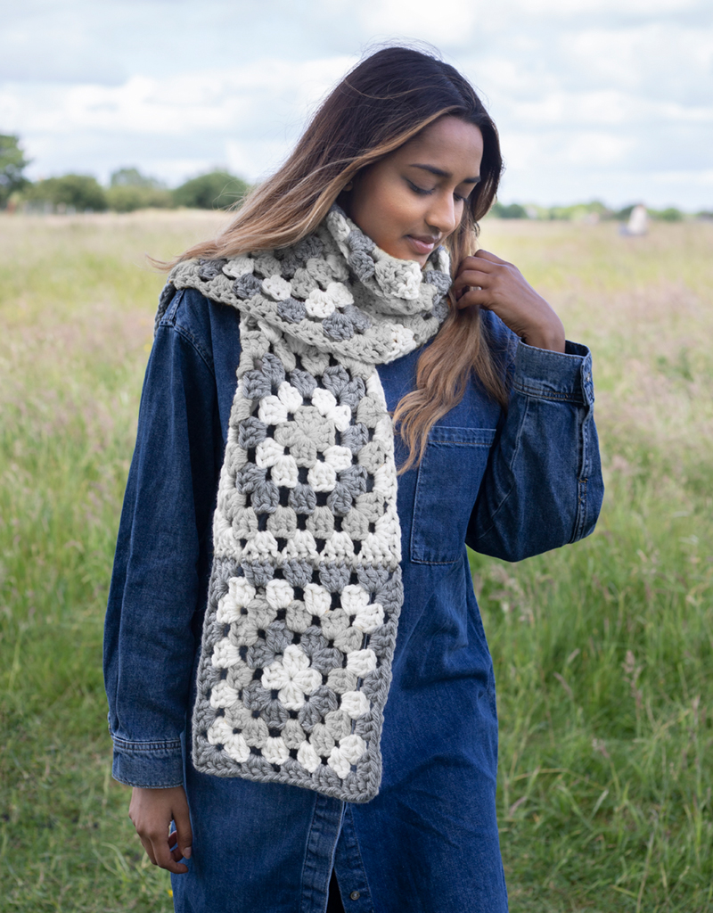 granny square scarf