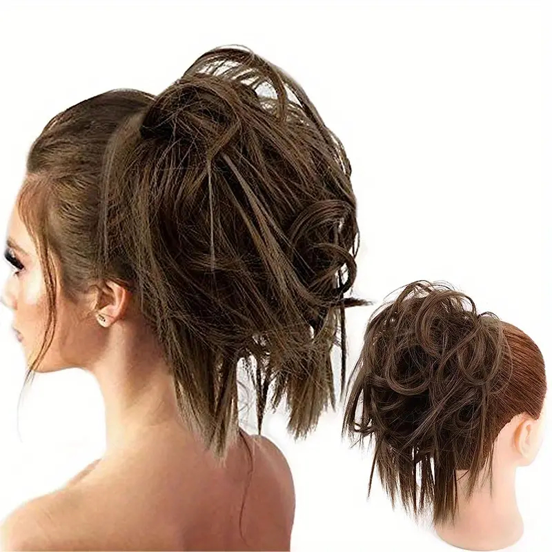 Synthetic hair scrunchy: Accessorize Your Look with a Stylish插图4