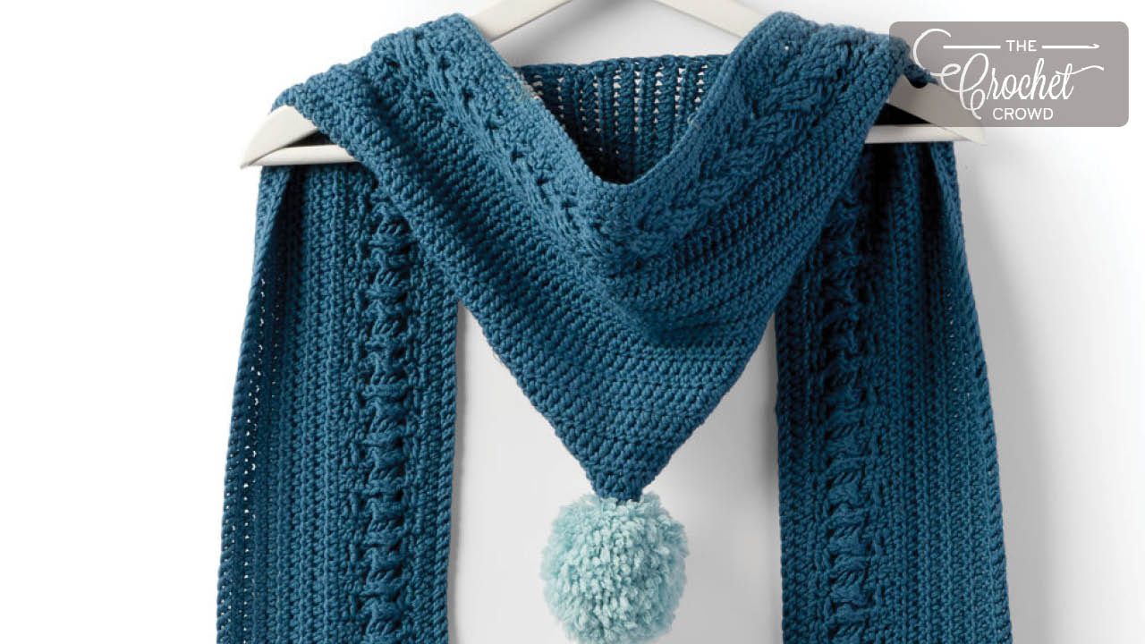 hooded scarf crochet  pattern