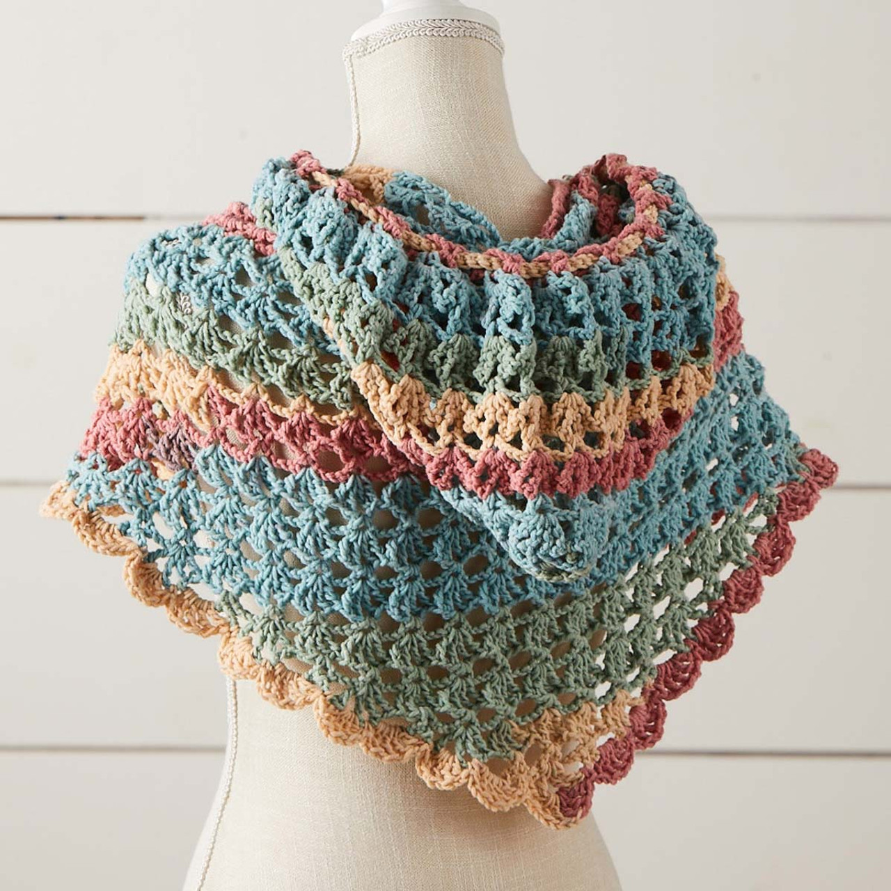 hooded scarf crochet  pattern