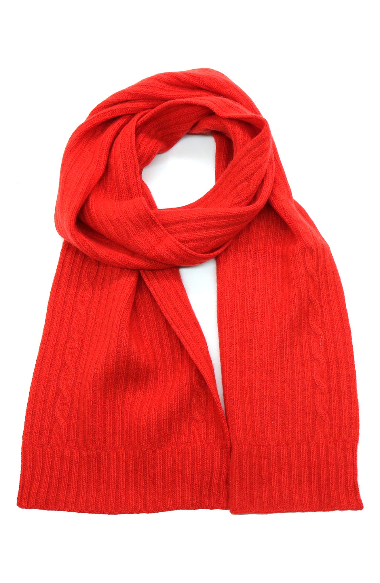 red cashmere scarf 