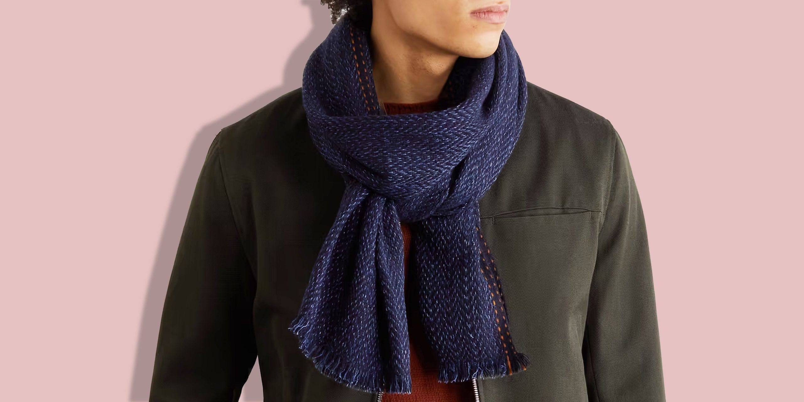 Men's cashmere scarf