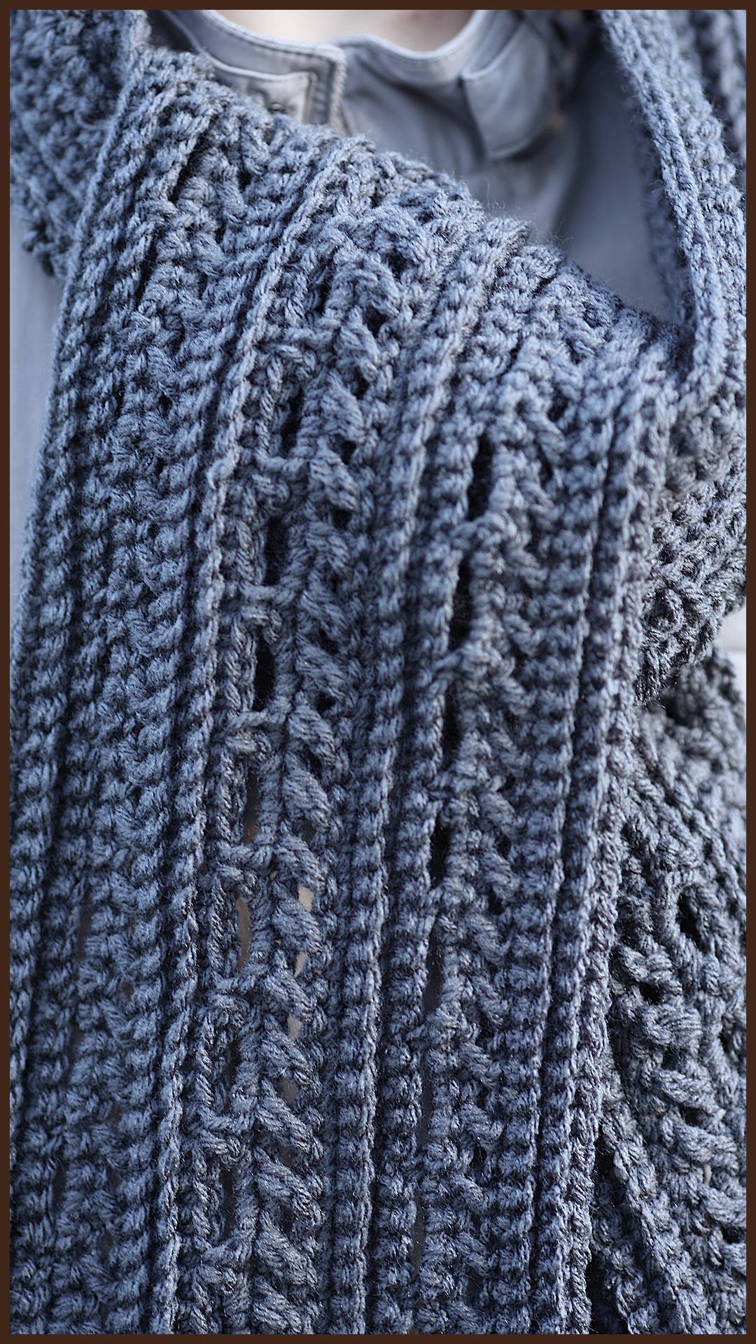 mens scarf crochet pattern