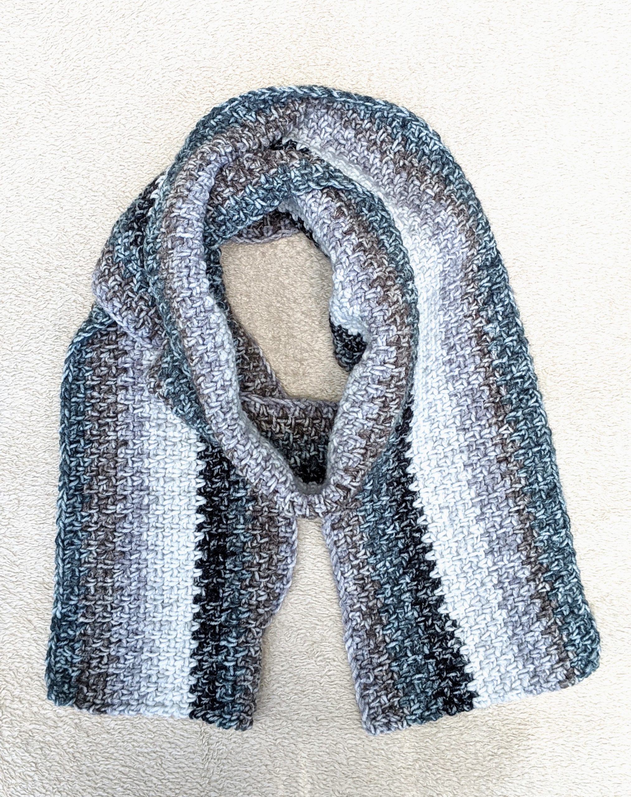 mens scarf crochet pattern