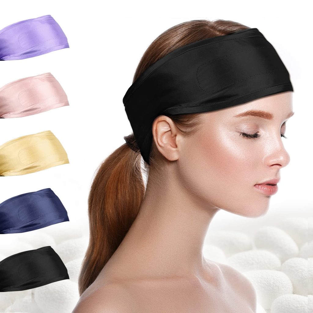 Silk scarf for hair wrapping at night