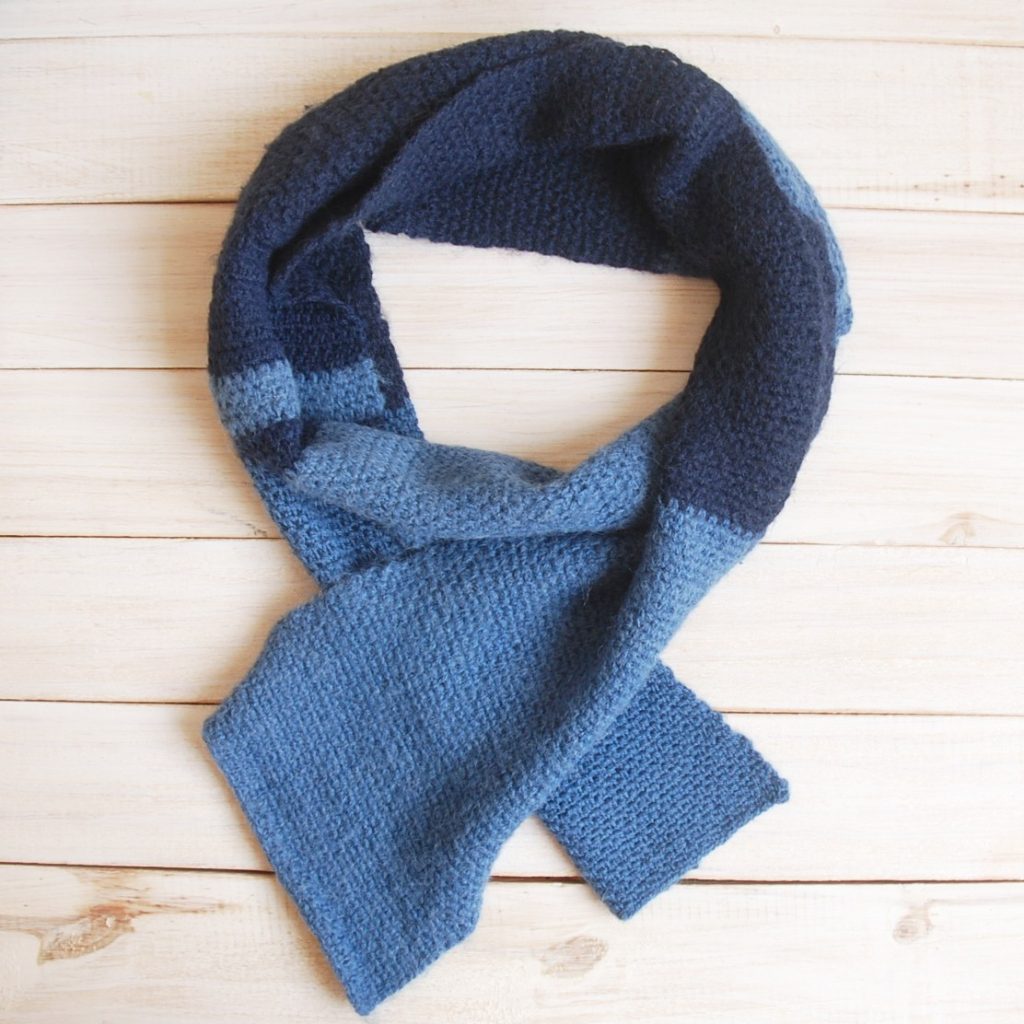 moss stitch scarf