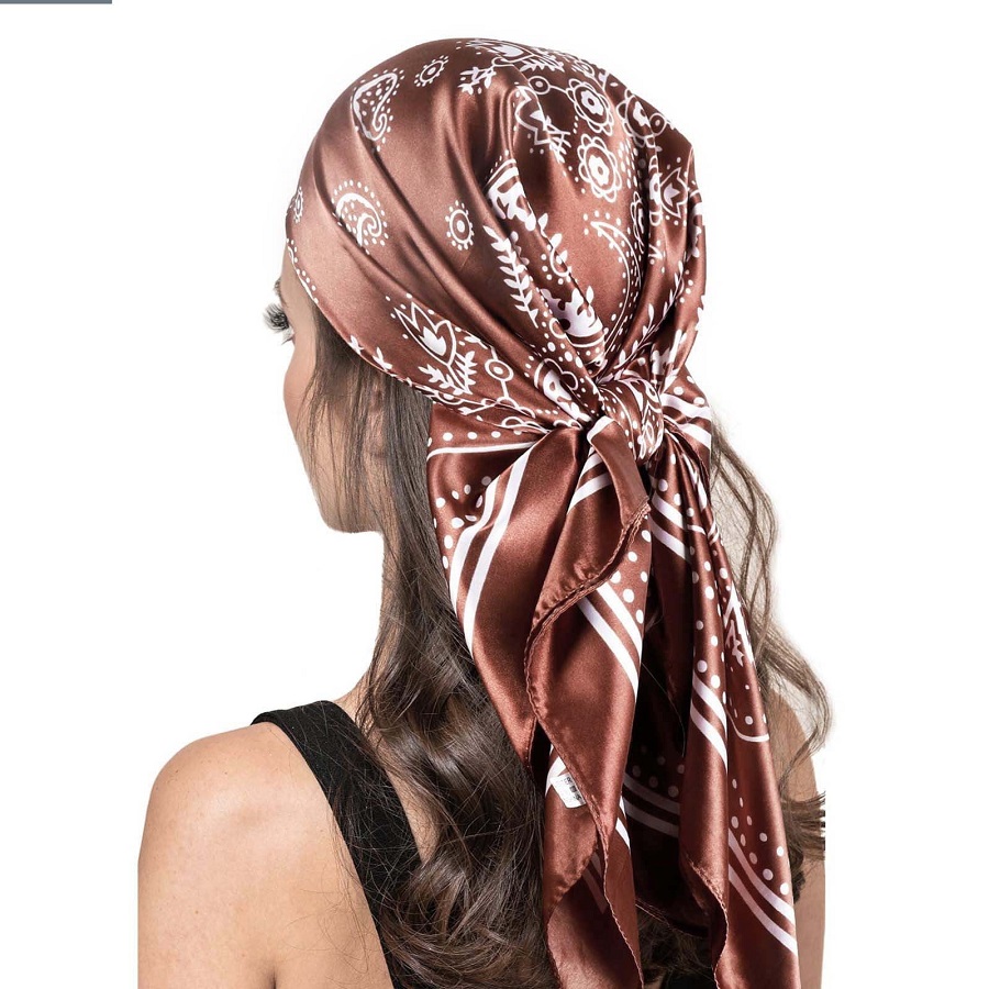 Satin head scarf