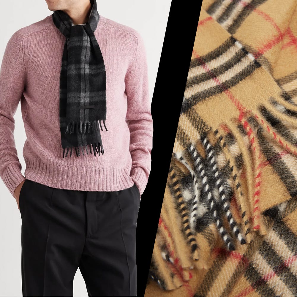 men's burberry scarf