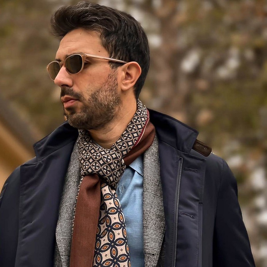 men scarf styles