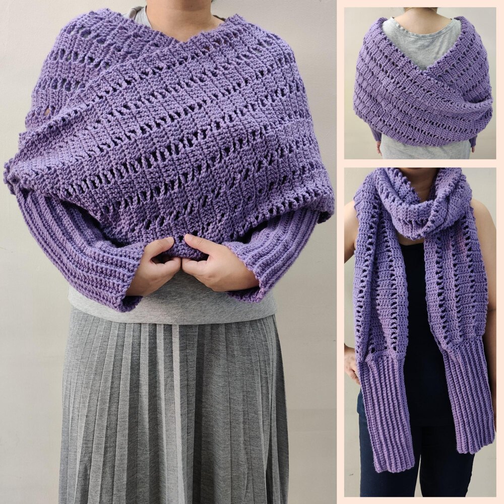 crochet sweater scarf