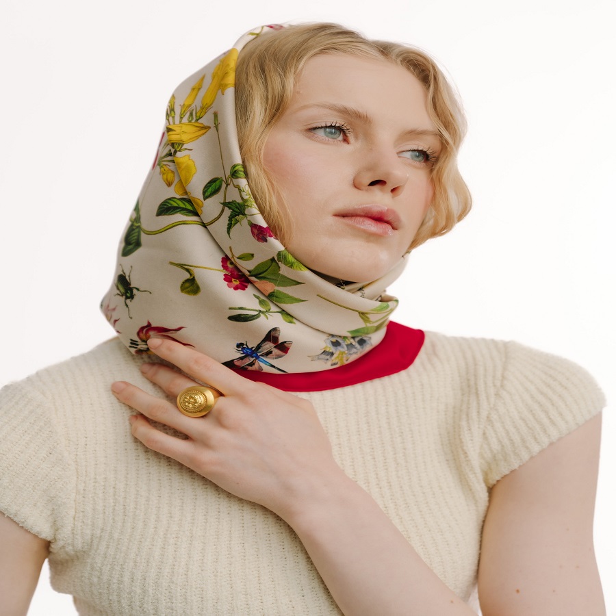 Womens Silk Scarf: