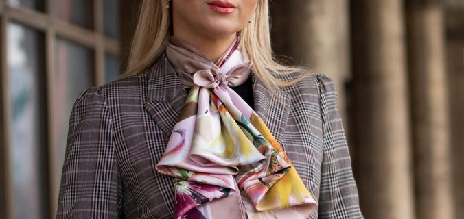 How to Style A Silk Scarf