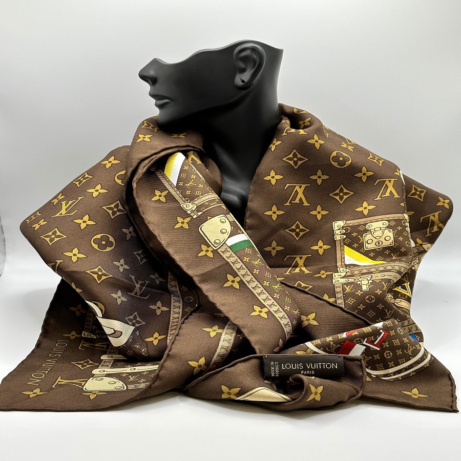 louis vuitton silk scarf