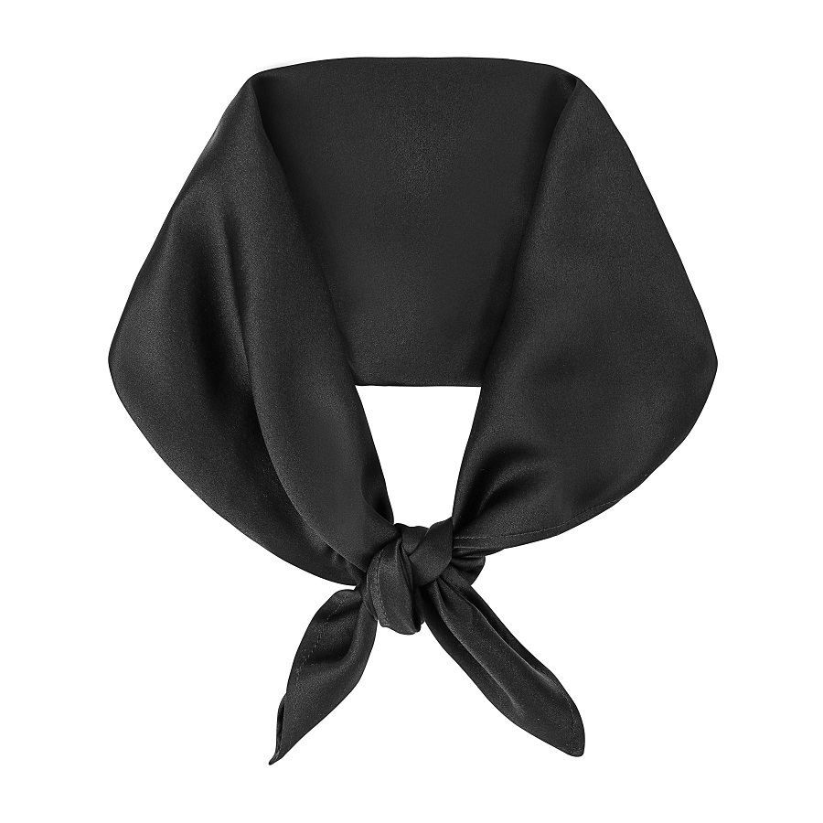 Black Silk Scarf